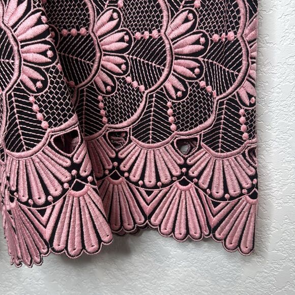 NWT La Double J Patterned Culotte Pants SANGALLO FLOWER Large Pink - Picture 5 of 14